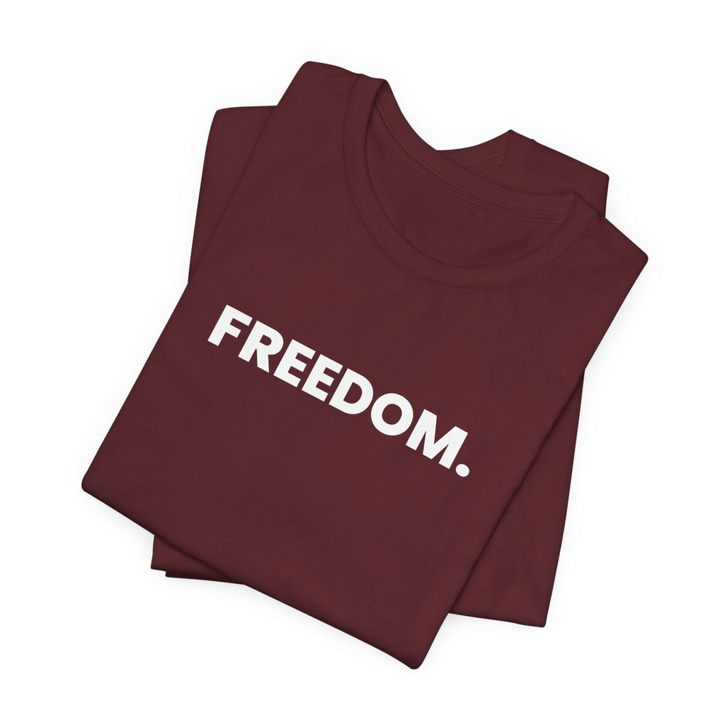 FREEDOM. see you at 3. (white font)