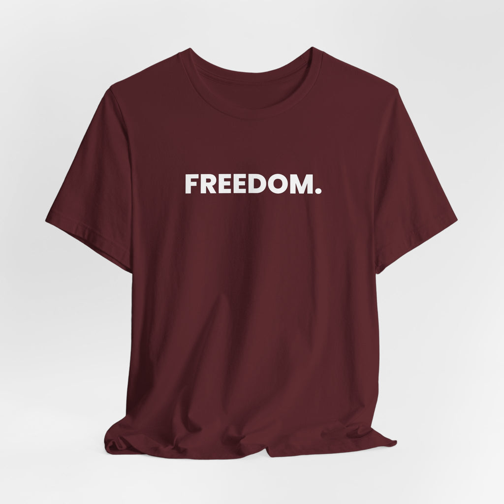 FREEDOM. see you at 3. (white font)