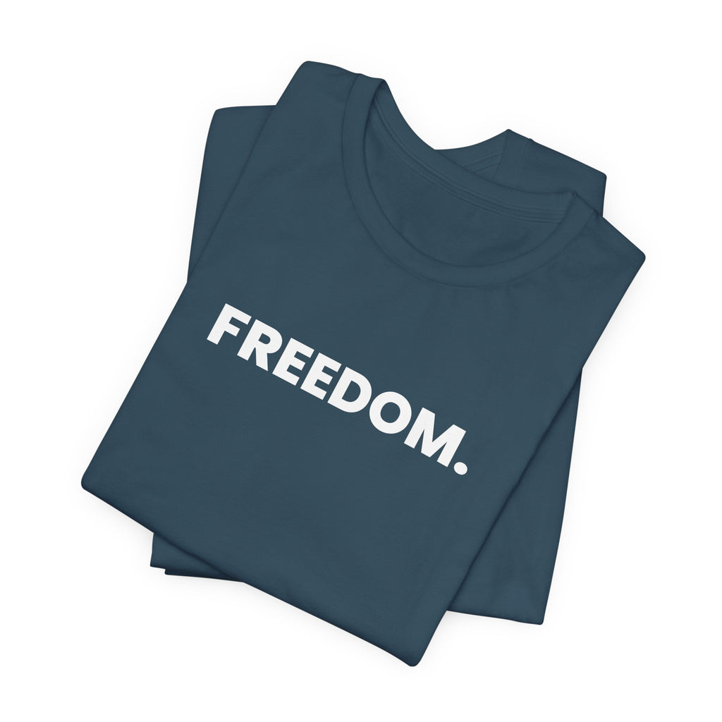 FREEDOM. see you at 3. (white font)